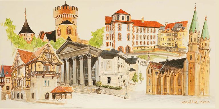 Stadtansichten Meiningen, M. Hopf