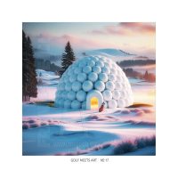 Golf meets art No.17, FRANKsREICH, Digitale Foto-Collagen, 30 cm x 30 cm